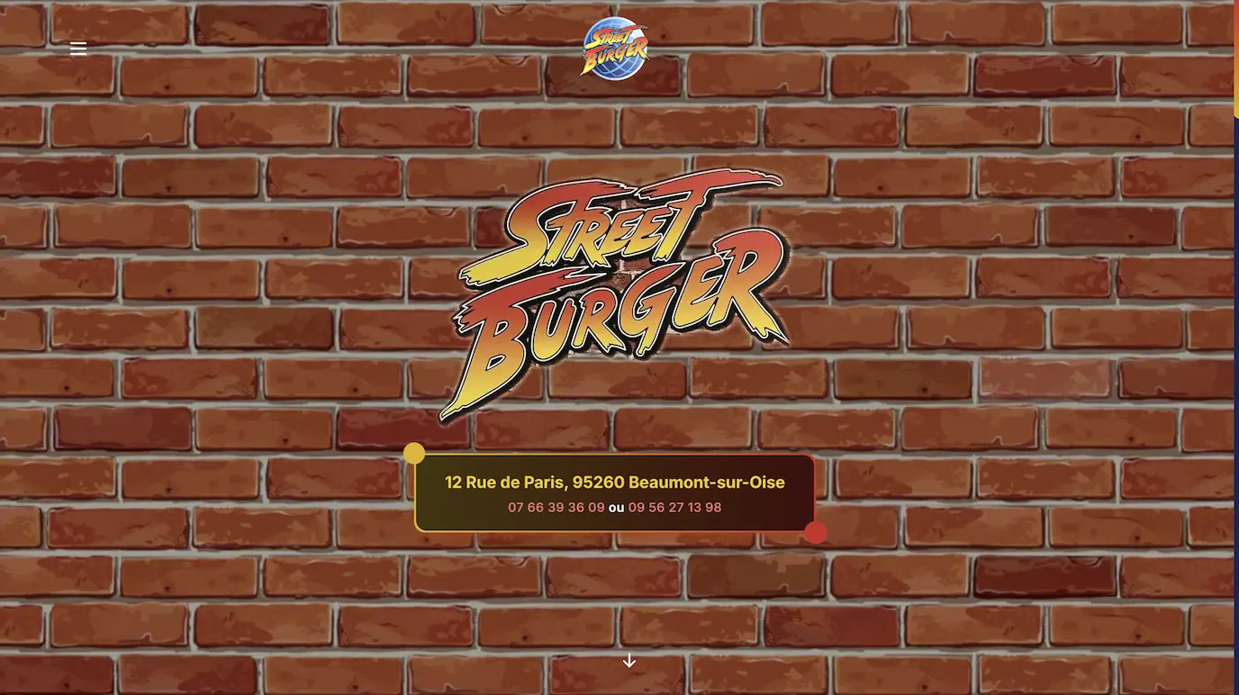 Street Burger – Application web pour fast-food à emporter